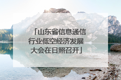 山东省信息通信行业低空经济发展大会在日照召开