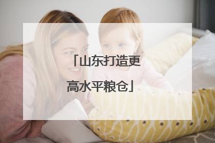 山东打造更高水平粮仓