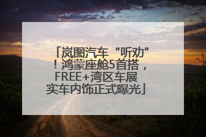 岚图汽车“听劝”！鸿蒙座舱5首搭，FREE+湾区车展实车内饰正式曝光