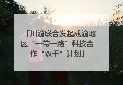 川渝联合发起成渝地区“一带一路”科技合作“双千”计划