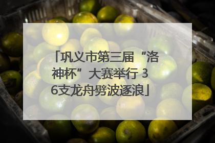 巩义市第三届“洛神杯”大赛举行 36支龙舟劈波逐浪
