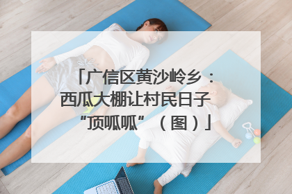 广信区黄沙岭乡：西瓜大棚让村民日子“顶呱呱”（图）