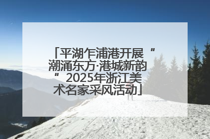 平湖乍浦港开展“潮涌东方·港城新韵”2025年浙江美术名家采风活动