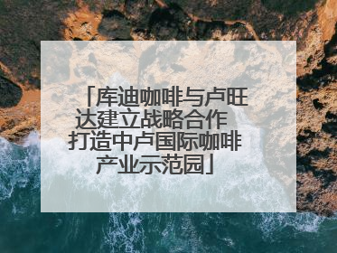库迪咖啡与卢旺达建立战略合作 打造中卢国际咖啡产业示范园