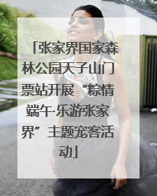 张家界国家森林公园天子山门票站开展“粽情端午·乐游张家界”主题宠客活动