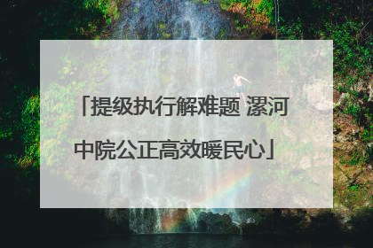 提级执行解难题 漯河中院公正高效暖民心
