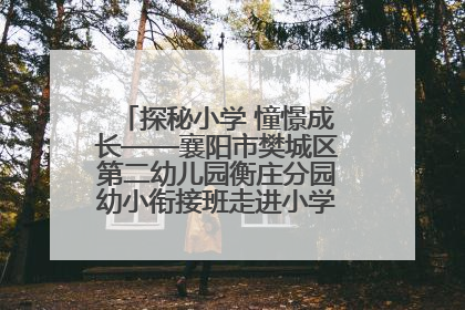 探秘小学 憧憬成长——襄阳市樊城区第二幼儿园衡庄分园幼小衔接班走进小学开展参观体验活动