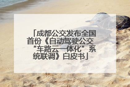 成都公交发布全国首份《自动驾驶公交“车路云一体化”系统联调》白皮书