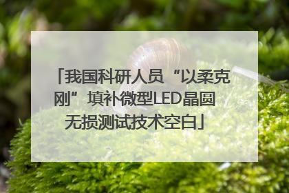 我国科研人员“以柔克刚”填补微型LED晶圆无损测试技术空白