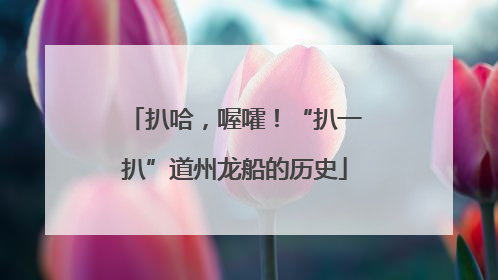 扒哈，喔嚯！“扒一扒”道州龙船的历史