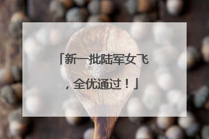新一批陆军女飞，全优通过！