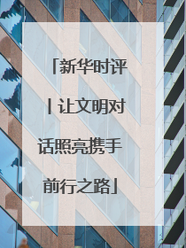 新华时评丨让文明对话照亮携手前行之路