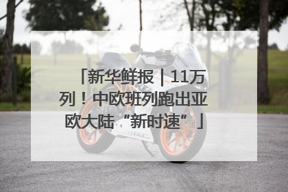 新华鲜报｜11万列！中欧班列跑出亚欧大陆“新时速”