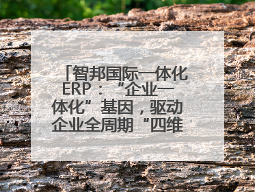 智邦国际一体化ERP：“企业一体化”基因，驱动企业全周期“四维质变”