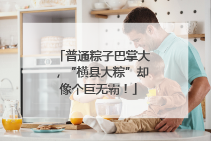 普通粽子巴掌大，“横县大粽”却像个巨无霸！