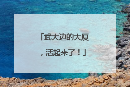 武大边的大厦，活起来了！