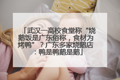 武汉一高校食堂称“烧鹅饭是广东俗称，食材为烤鸭”？广东多家烧鹅店：鸭是鸭鹅是鹅