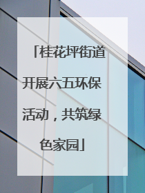 桂花坪街道开展六五环保活动，共筑绿色家园