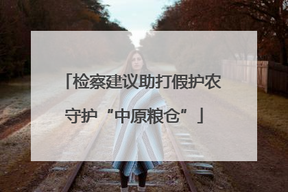 检察建议助打假护农守护“中原粮仓”