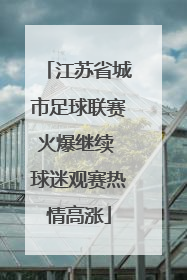 江苏省城市足球联赛火爆继续 球迷观赛热情高涨