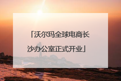 沃尔玛全球电商长沙办公室正式开业