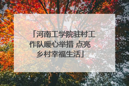 河南工学院驻村工作队暖心举措 点亮乡村幸福生活