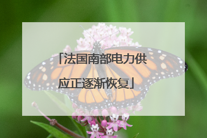 法国南部电力供应正逐渐恢复