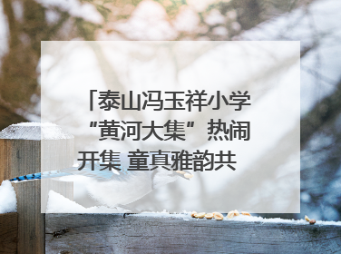 泰山冯玉祥小学“黄河大集”热闹开集 童真雅韵共谱文化华章