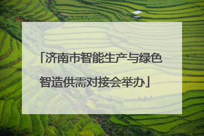 济南市智能生产与绿色智造供需对接会举办