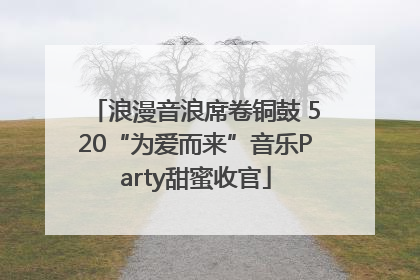 浪漫音浪席卷铜鼓 520“为爱而来”音乐Party甜蜜收官