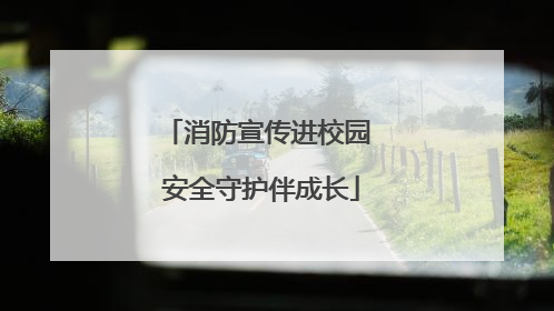 消防宣传进校园 安全守护伴成长