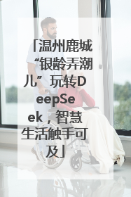 温州鹿城“银龄弄潮儿”玩转DeepSeek，智慧生活触手可及