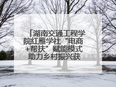 湖南交通工程学院红雁学社“电商+帮扶”赋能模式 助力乡村振兴获帮扶乡镇好评