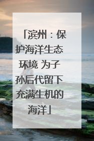 滨州：保护海洋生态环境 为子孙后代留下充满生机的海洋
