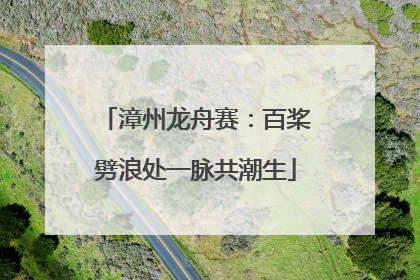 漳州龙舟赛：百桨劈浪处一脉共潮生
