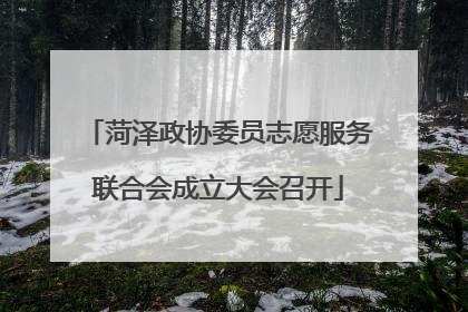 菏泽政协委员志愿服务联合会成立大会召开