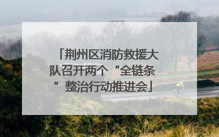 荆州区消防救援大队召开两个“全链条”整治行动推进会