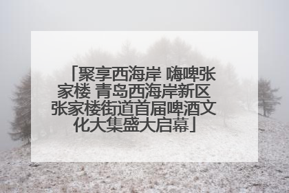 聚享西海岸 嗨啤张家楼 青岛西海岸新区张家楼街道首届啤酒文化大集盛大启幕