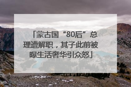 蒙古国“80后”总理遭解职，其子此前被曝生活奢华引众怒
