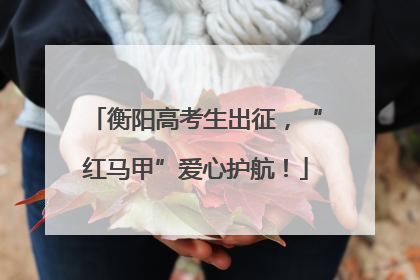 衡阳高考生出征，“红马甲”爱心护航！