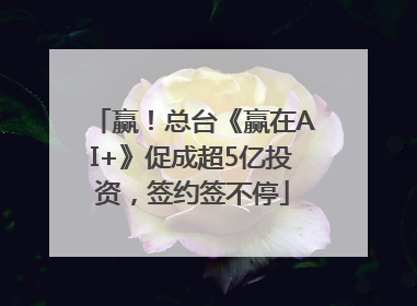 赢！总台《赢在AI+》促成超5亿投资，签约签不停