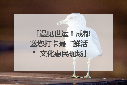 遇见世运！成都邀您打卡最“鲜活”文化惠民现场