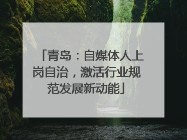 青岛：自媒体人上岗自治，激活行业规范发展新动能