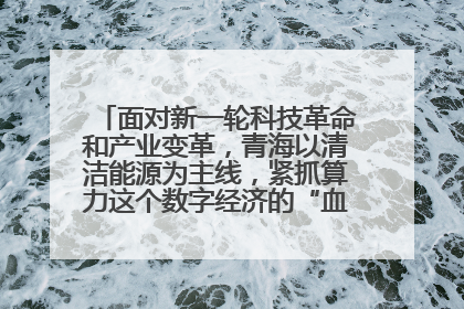 面对新一轮科技革命和产业变革，青海以清洁能源为主线，紧抓算力这个数字经济的“血液”、科技主权的“筹码”、产业升级的“杠杆”、绿色转型的“支点”，勇于撬动国家“双碳”战略、“东数西算”工程重大发展新机遇