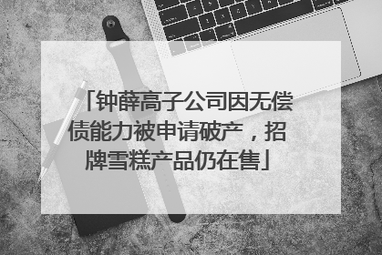 钟薛高子公司因无偿债能力被申请破产，招牌雪糕产品仍在售