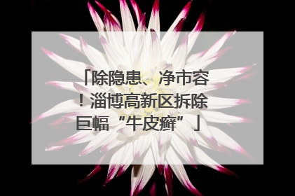 除隐患、净市容！淄博高新区拆除巨幅“牛皮癣”