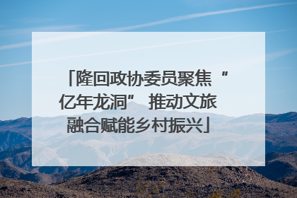 隆回政协委员聚焦“亿年龙洞” 推动文旅融合赋能乡村振兴