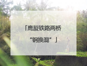 鹰厦铁路两桥“钢换混”