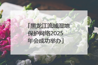 黑龙江流域湿地保护网络2025年会成功举办