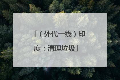 （外代一线）印度：清理垃圾